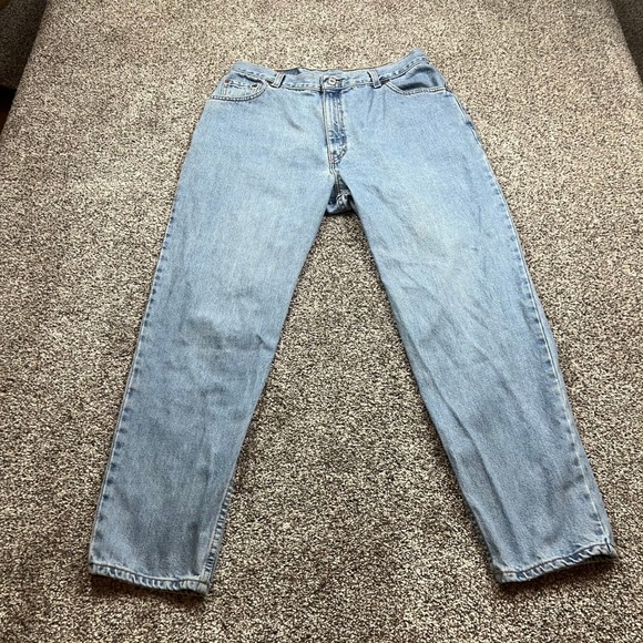 Levi's 550 jeans Womens Relaxed Fit Tapered usa vintage Light Wash 31X28 mom - Picture 2 of 8